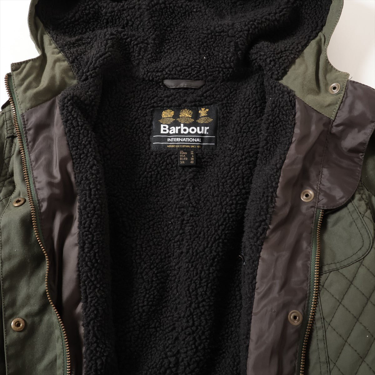 バブアー コットン×ポリエステル オイルドジャケット 10 レディース カーキ  1402165 dartford parka