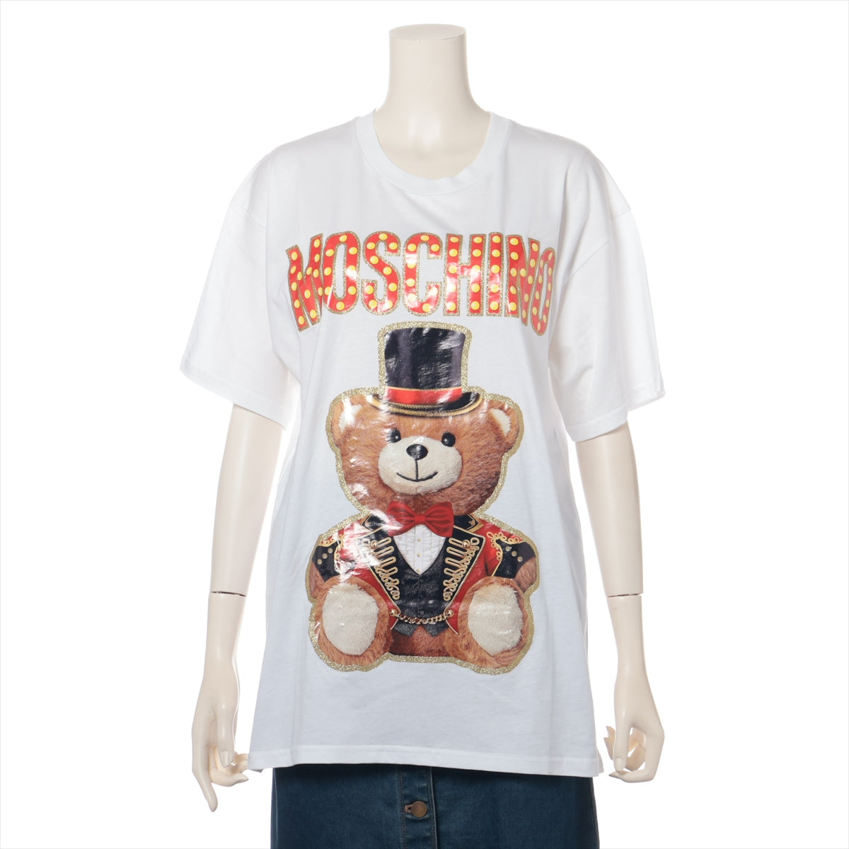 モスキーノ クチュール コットン Tシャツ XXS レディース ホワイト  191E V07020540