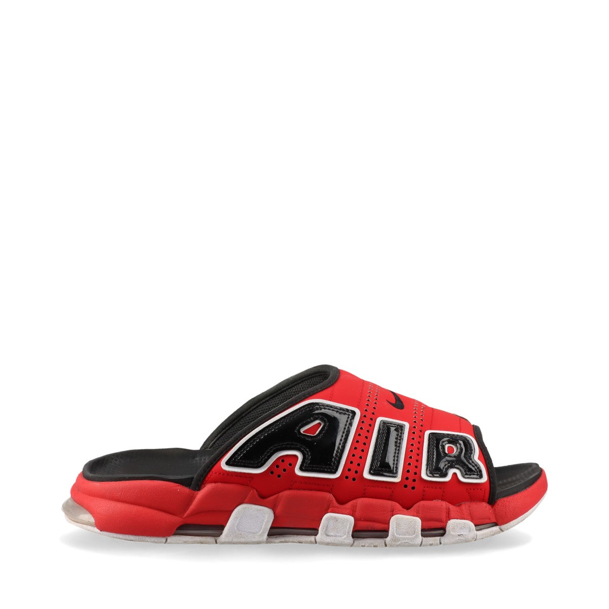 ナイキ AIR MORE UPTEMPO フェイクレザー サンダル 30cm メンズ レッド FJ6036-600