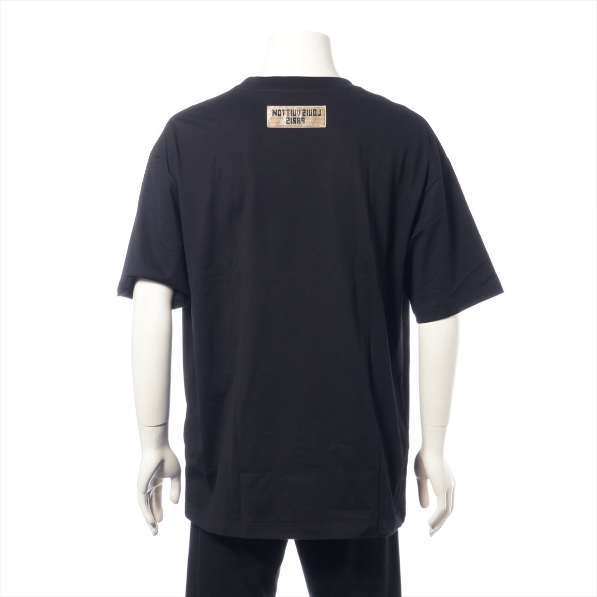 ルイヴィトン 23AW コットン Tシャツ XL メンズ ブラック  RM232