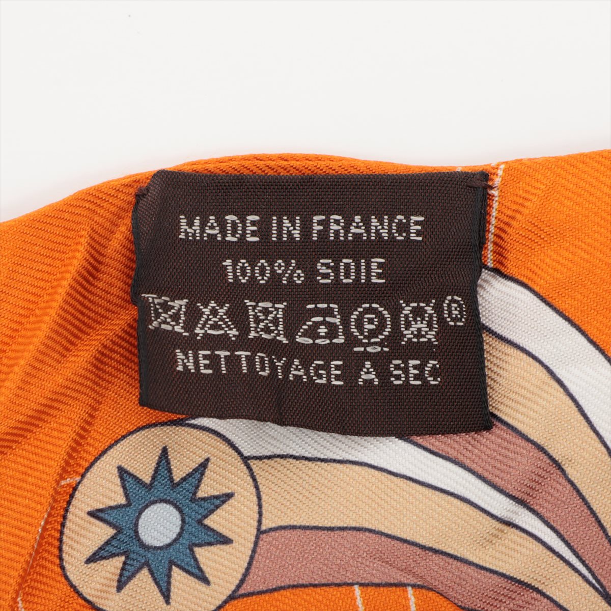 エルメス ツイリー HERMES SCARF ODYSSEY スカーフ シルク オレンジ