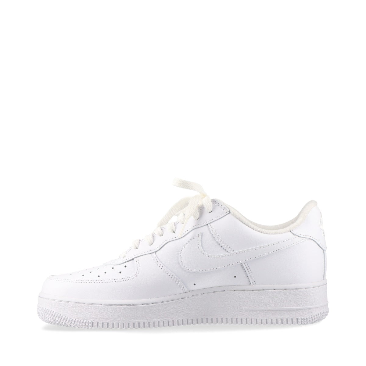 ナイキ×シュプリーム NIKE AIR FORCE 1 レザー スニーカー 27cm メンズ ホワイト CU9225-100替えヒモ有