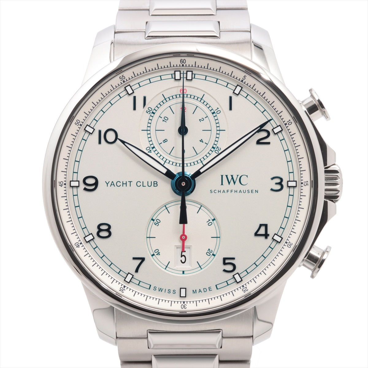 IWC ポルトギーゼ ヨットクラブ IW390702 SS AT シルバー文字盤 あまりごま1