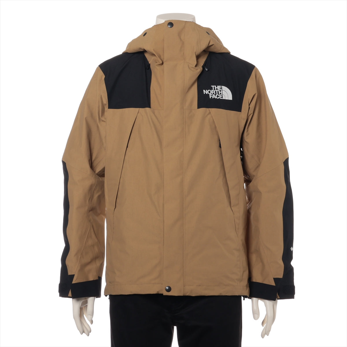 ノースフェイス ナイロン ジャケット S メンズ ベージュ×ブラック  NP61800 Mountain Jacket GORE-TEX スレ有