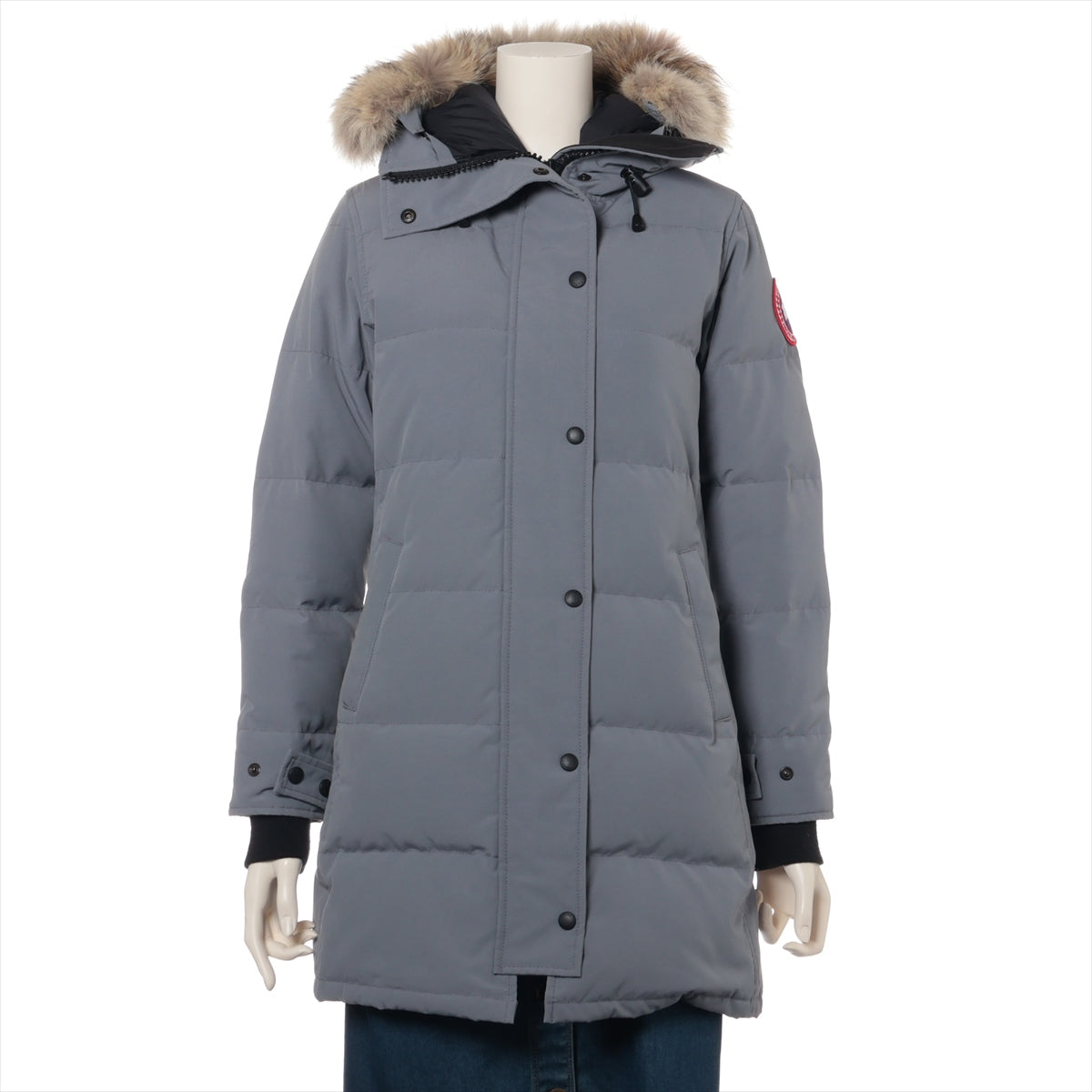 カナダグース SHELBURNE PARKA コットン×ポリエステル ダウンコート FUSION XS/TP レディース グレー  3802LA  サザビー ファー取り外し可 ガーメント付き