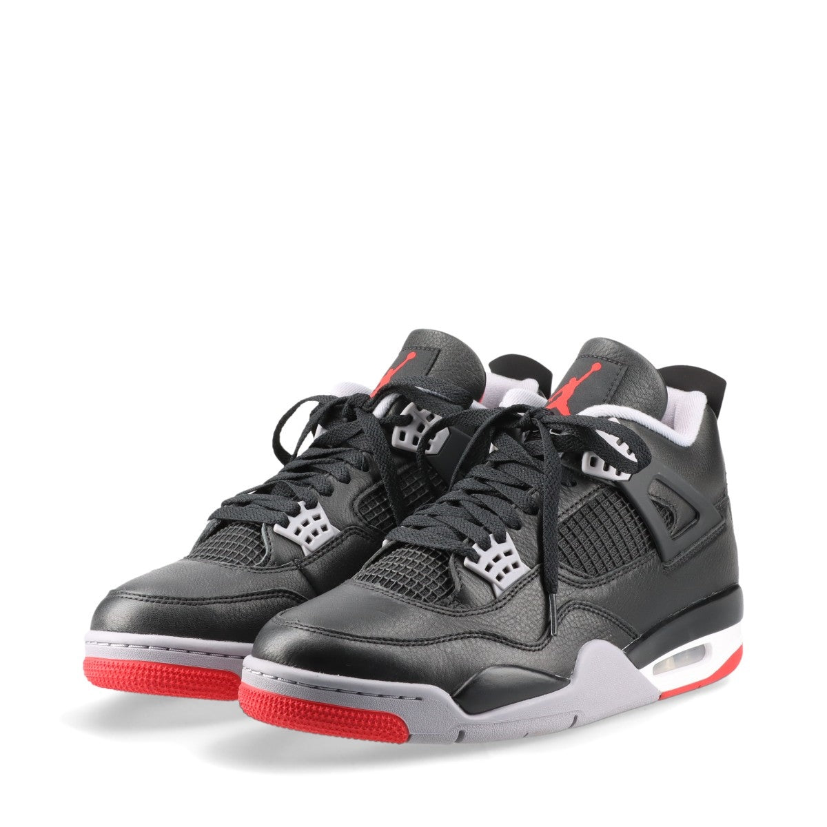 ナイキ AIR JORDAN 4 RETRO レザー ハイカットスニーカー 28cm メンズ ブラック FV5029-006