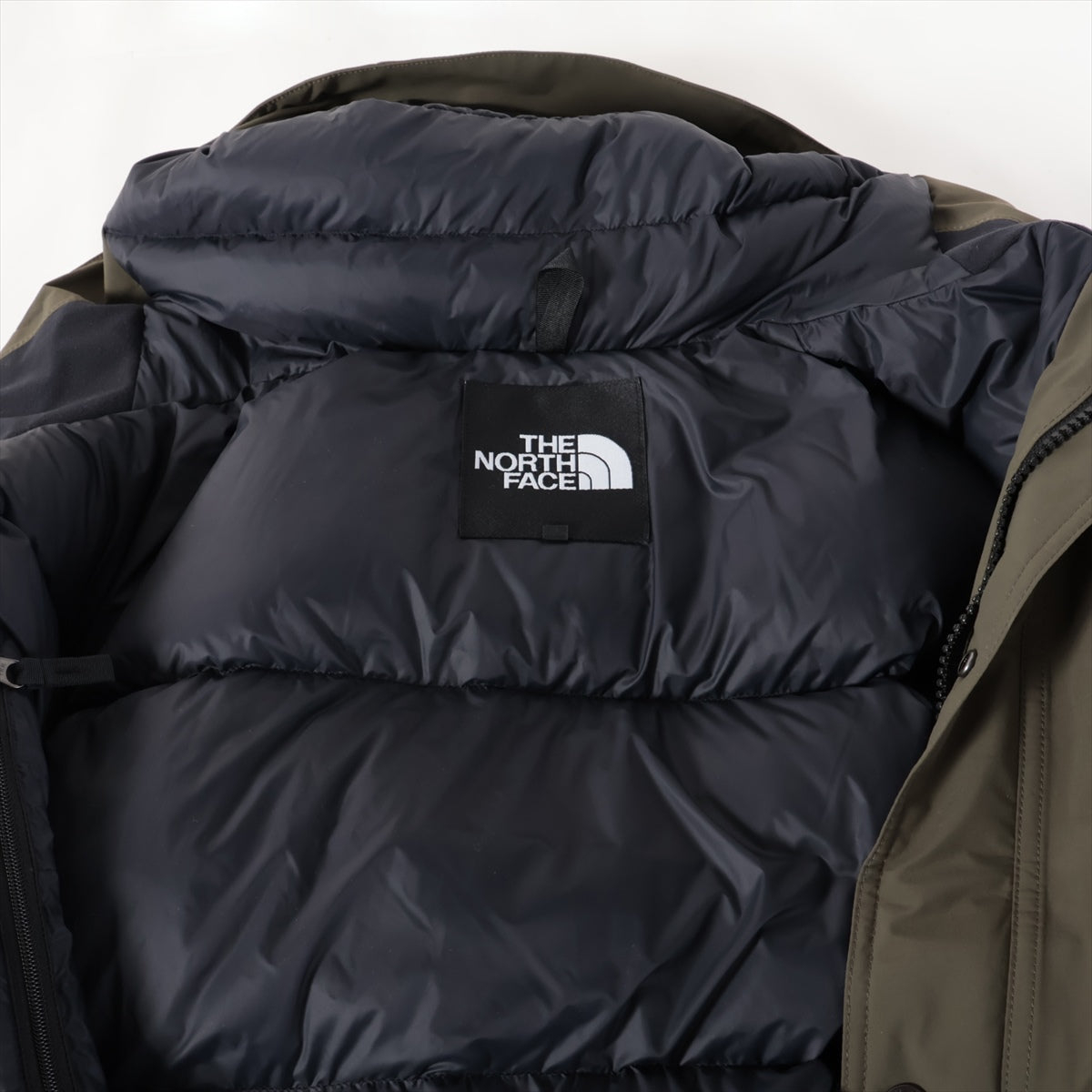 ノースフェイス ナイロン 中綿ジャケット L メンズ カーキ×ブラック  ND92237 Mountain Down Jacket