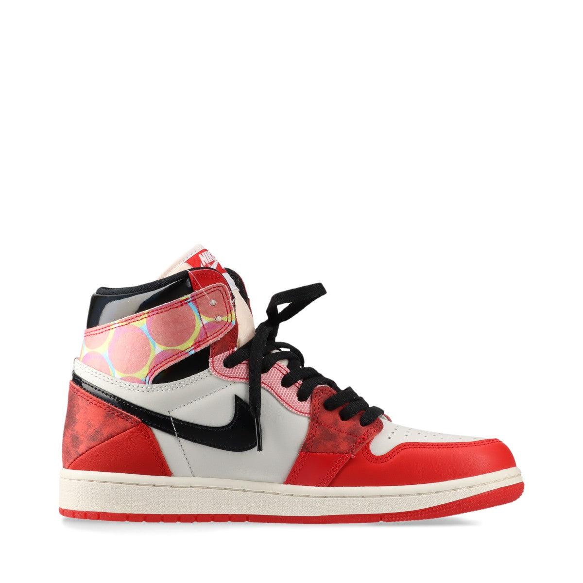 ナイキ×スパイダーマン AIR JORDAN 1 RETRO HIGH OG SP レザー×ファブリック ハイカットスニーカー 27cm メンズ レッド×ホワイト DV1748-601 アクロス ザ スパイダーバース