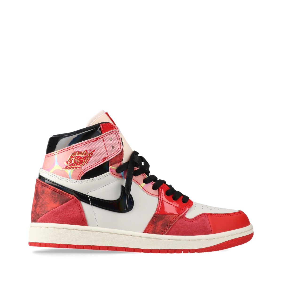 ナイキ×スパイダーマン AIR JORDAN 1 RETRO HIGH OG SP レザー×ファブリック ハイカットスニーカー 27cm メンズ レッド×ホワイト DV1748-601 アクロス ザ スパイダーバース