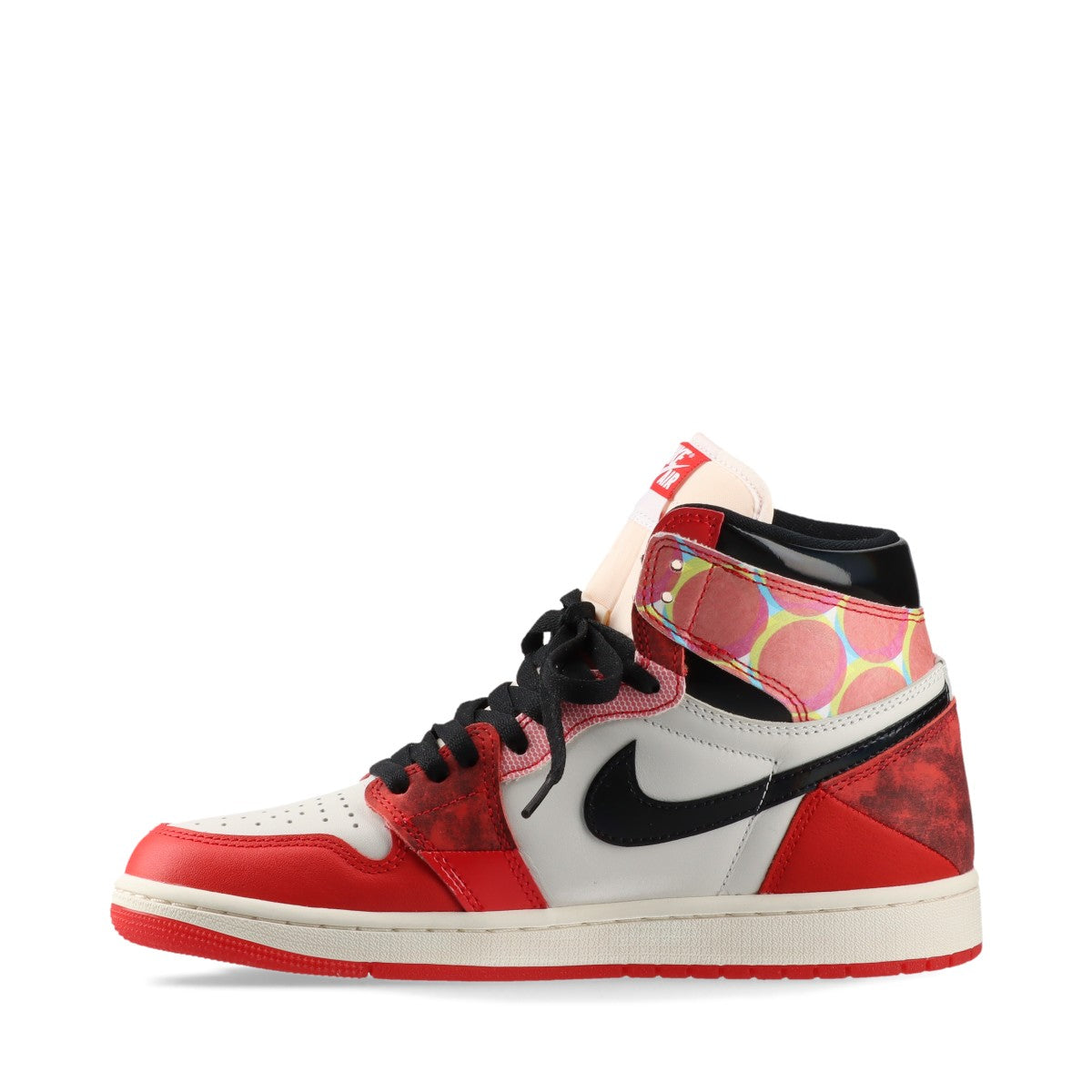 ナイキ×スパイダーマン AIR JORDAN 1 RETRO HIGH OG SP レザー×ファブリック ハイカットスニーカー 27cm メンズ レッド×ホワイト DV1748-601 アクロス ザ スパイダーバース