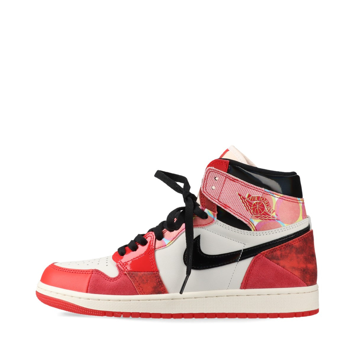 ナイキ×スパイダーマン AIR JORDAN 1 RETRO HIGH OG SP レザー×ファブリック ハイカットスニーカー 27cm メンズ レッド×ホワイト DV1748-601 アクロス ザ スパイダーバース