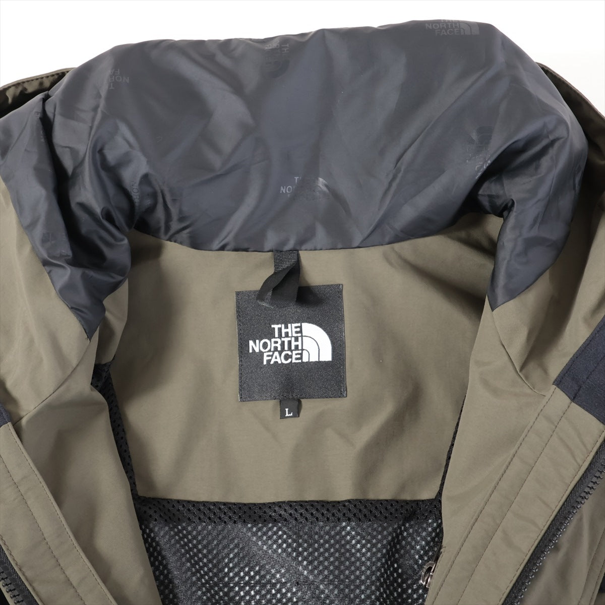 ノースフェイス ナイロン ジャケット L メンズ カーキ×ブラック  NP62450 Mountain Light Jacket GORE-TEX