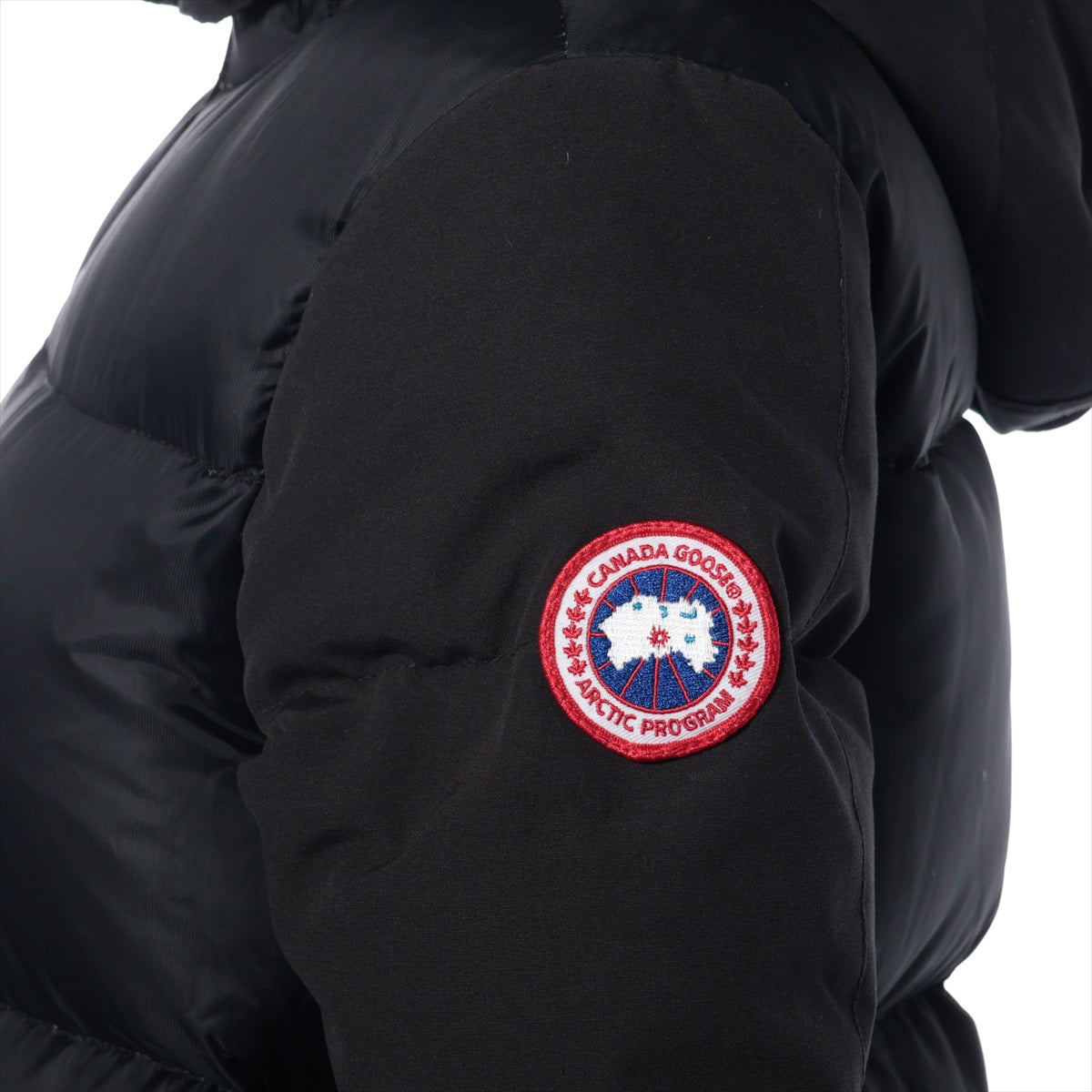 カナダグース WHITEHORSE PARKA ポリエステル×ナイロン ダウンジャケット XS レディース ブラック  3204L サザビー