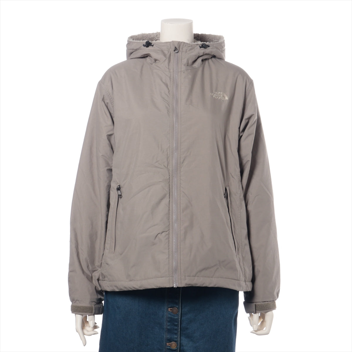 ノースフェイス ポリエステル×ナイロン ジャケット L レディース ベージュ  NPW72433 Compact Nomad Jacket