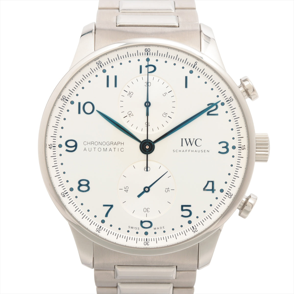 IWC ポルトギーゼ クロノグラフ IW371617 SS AT シルバー文字盤 あまりごま3