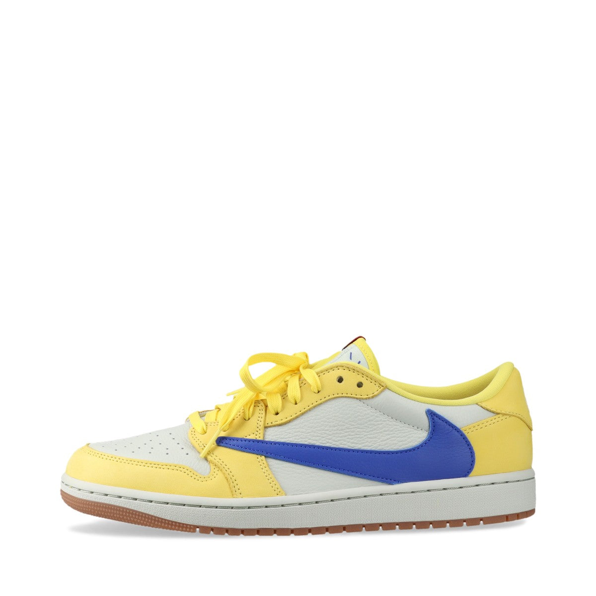 ナイキ×トラヴィススコット AIR JORDAN 1 LOW OG SP ヌバック×レザー スニーカー 28cm メンズ マルチカラー DZ4137-700 替えヒモ有