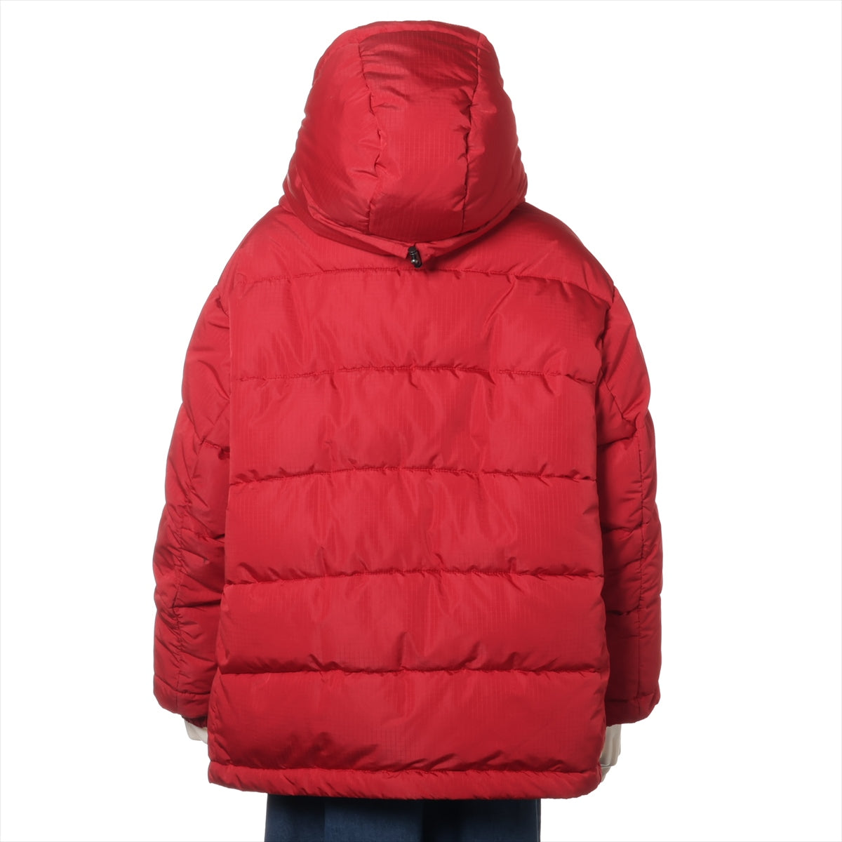 バレンシアガ 19年 ポリエステル 中綿ジャケット 38 レディース レッド  555346 New Swing Puffer フード取り外し可