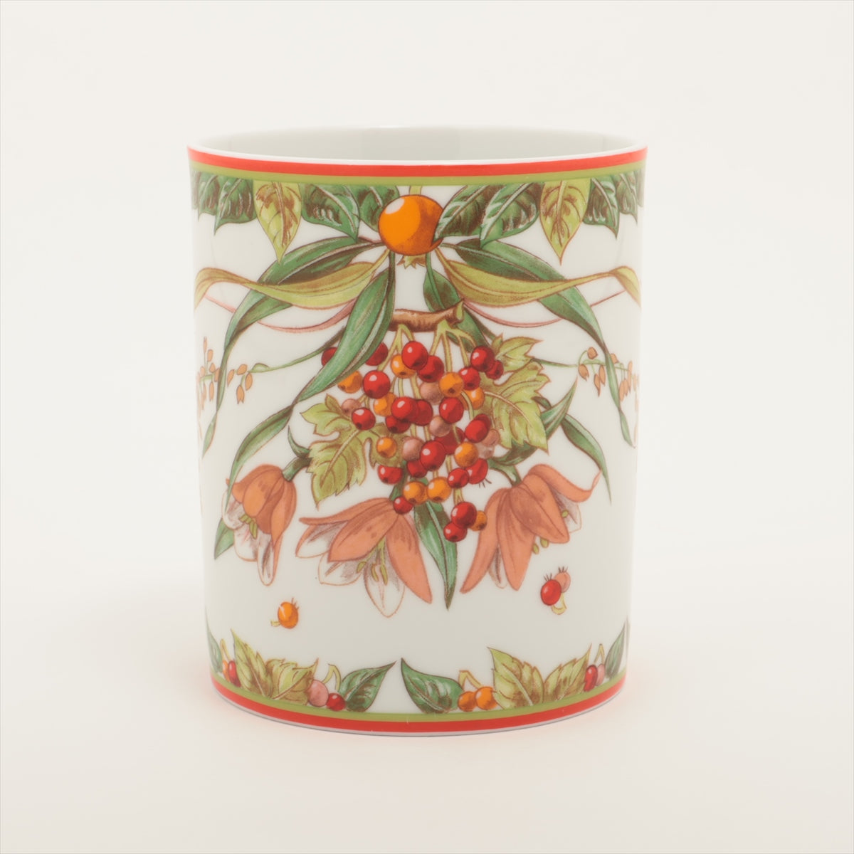 エルメス Le jardin de pythagore ピタゴラス マグカップ 陶器  レッド×グリーン｜a3238563｜中古ブランド品・ブランド古着通販｜ALLU（アリュー）