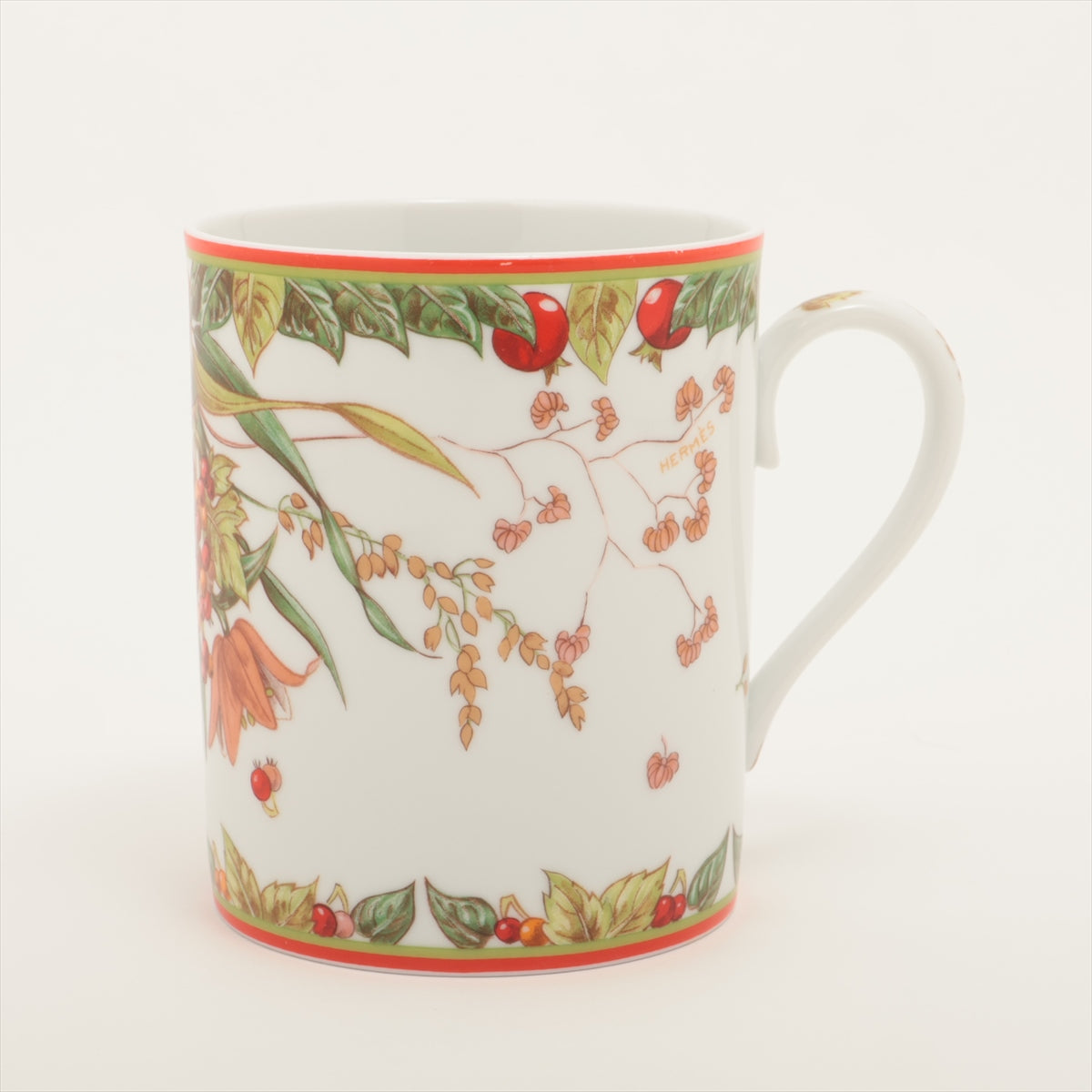 エルメス Le jardin de pythagore ピタゴラス マグカップ 陶器  レッド×グリーン｜a3238563｜中古ブランド品・ブランド古着通販｜ALLU（アリュー）