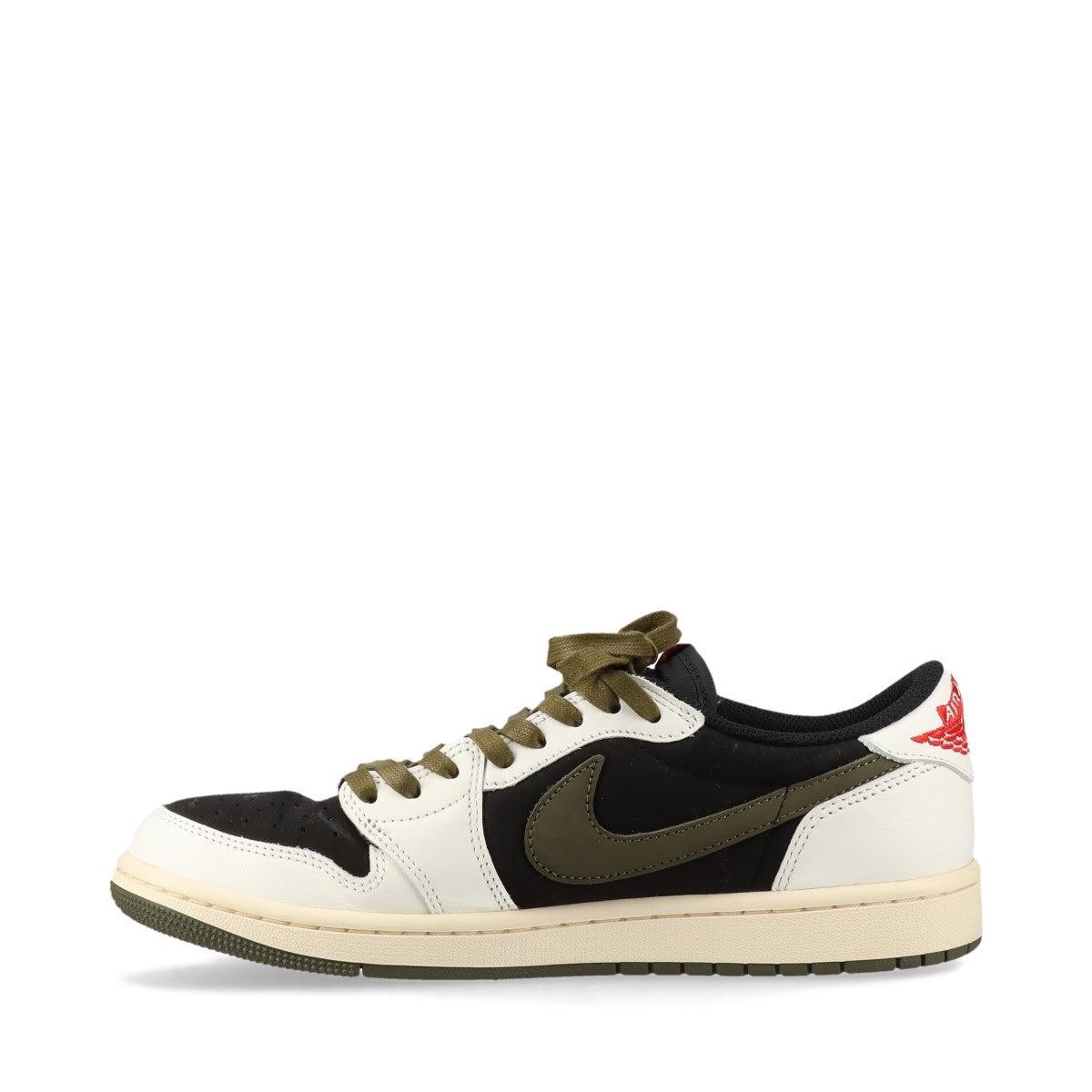 ナイキ×トラヴィススコット AIR JORDAN 1 LOW OG SP レザー×スエード スニーカー 26cm メンズ マルチカラー DZ4137-106 替えヒモ有