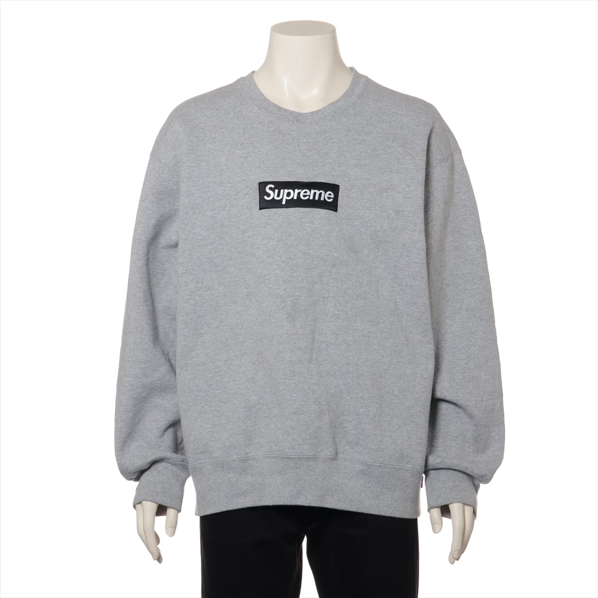 シュプリーム 22AW コットン×ポリエステル トレーナー L メンズ グレー  Box Logo Crewneck