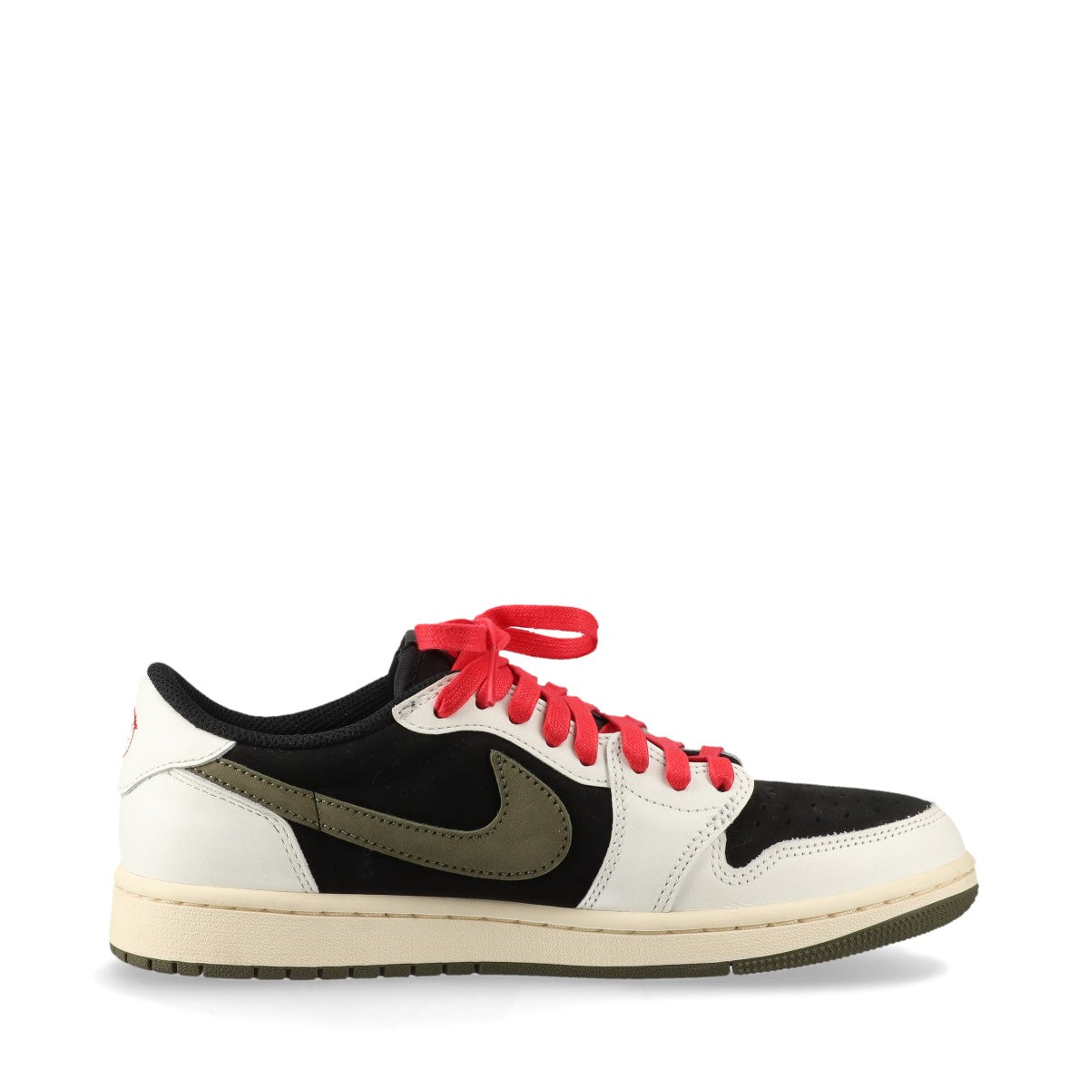 ナイキ×トラヴィススコット AIR JORDAN 1 LOW OG SP レザー×スエード スニーカー 25cm レディース マルチカラー DZ4137-106 替えヒモ有 箱あり