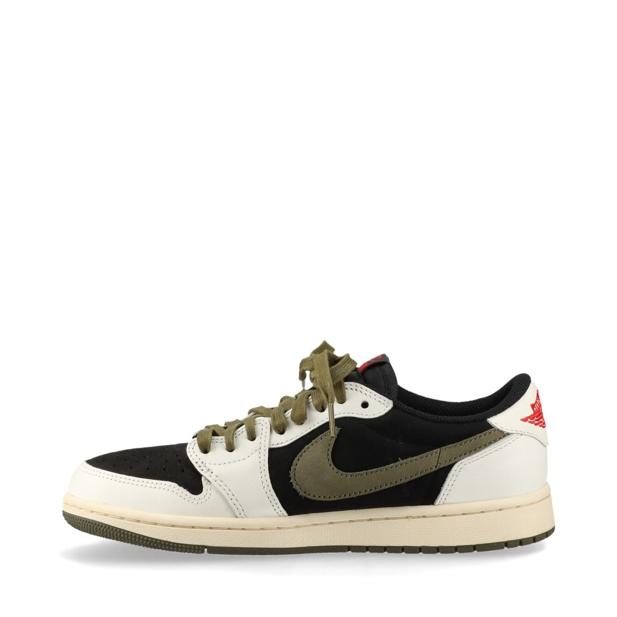 ナイキ×トラヴィススコット AIR JORDAN 1 LOW OG SP レザー×スエード スニーカー 25cm レディース マルチカラー DZ4137-106 替えヒモ有 箱あり