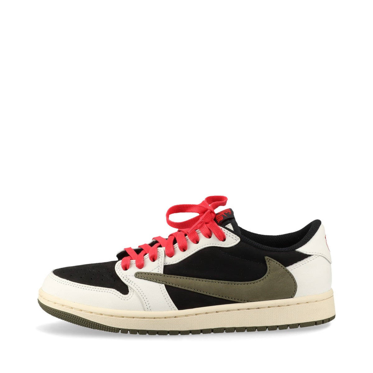 ナイキ×トラヴィススコット AIR JORDAN 1 LOW OG SP レザー×スエード スニーカー 25cm レディース マルチカラー DZ4137-106 替えヒモ有 箱あり