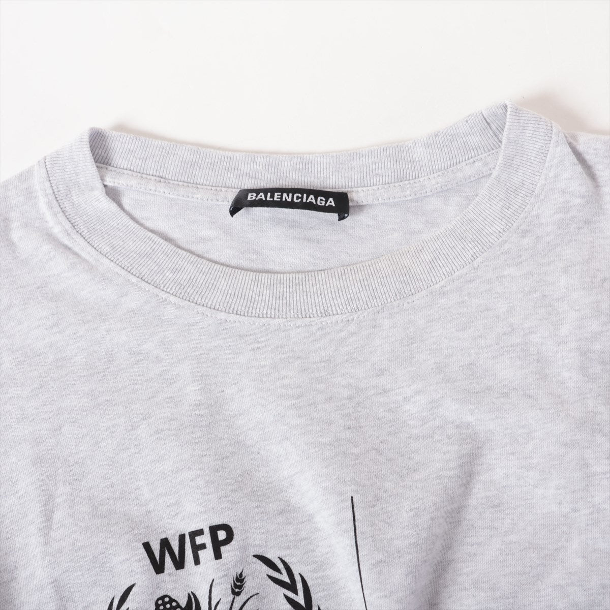 バレンシアガ×WFP 20年 コットン Tシャツ L メンズ グレー  612966