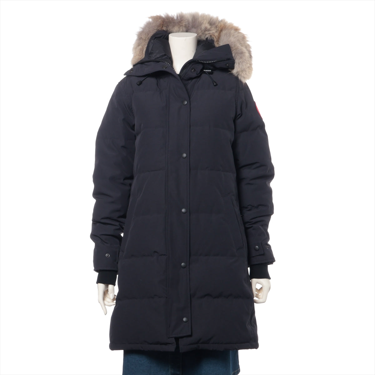 カナダグース SHELBURNE PARKA コットン×ポリエステル×ナイロン ダウンコート S/P レディース ネイビー  3802L ファー取り外し可