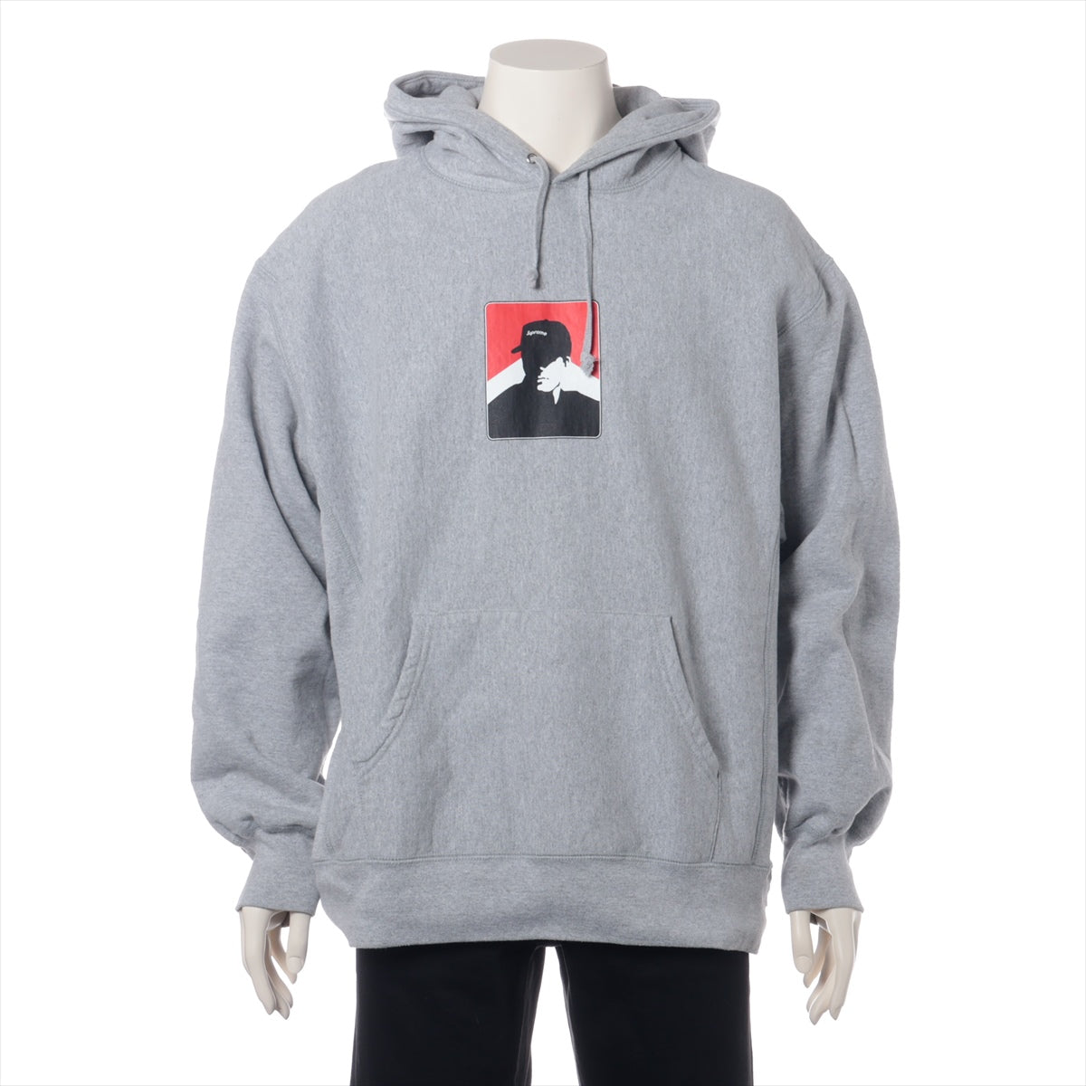 シュプリーム 20AW コットン×ポリエステル パーカー L メンズ グレー  Portrait Hooded Sweatshirt