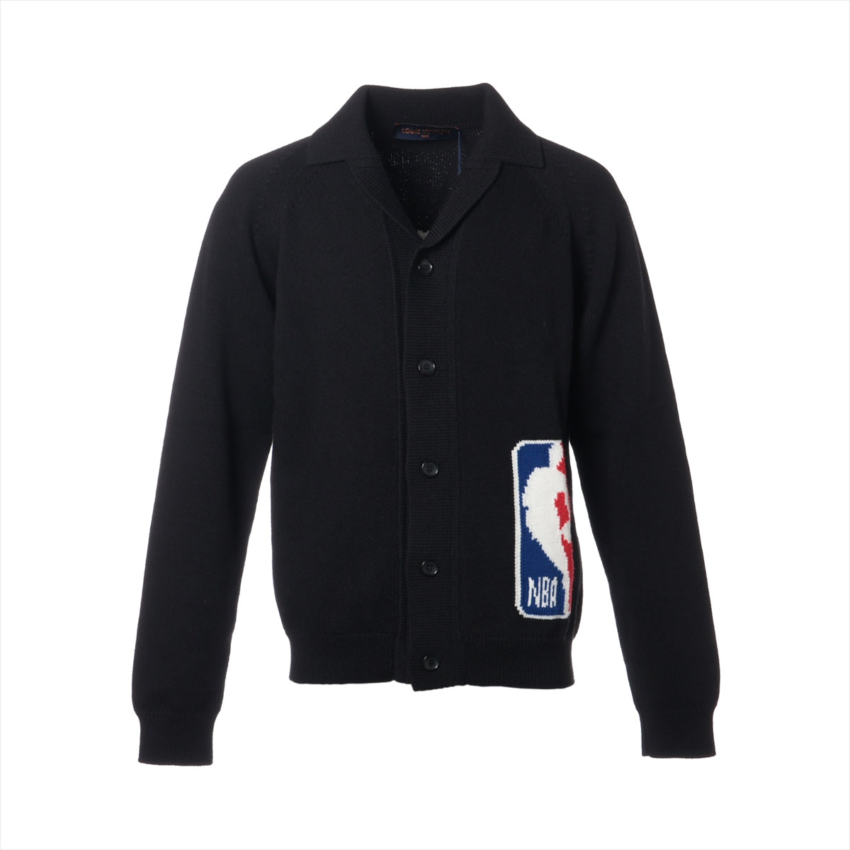 ルイヴィトン×NBA 21SS レーヨン×ナイロン カーディガン M メンズ ブラック  RM211M ソルド品