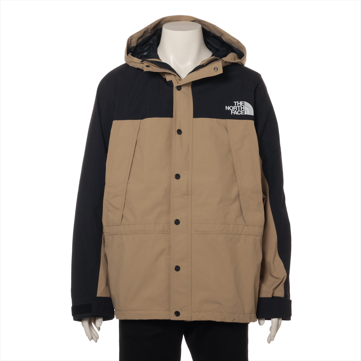 ノースフェイス ポリエステル×ナイロン コーチジャケット L メンズ ブラック×ベージュ  NP62236 Mountain Light Jacket