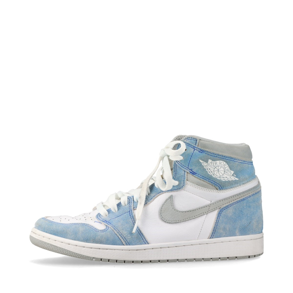 ナイキ AIR JORDAN 1 RETRO HIGH OG レザー ハイカットスニーカー 28cm メンズ ブルー×ホワイト 555088-402