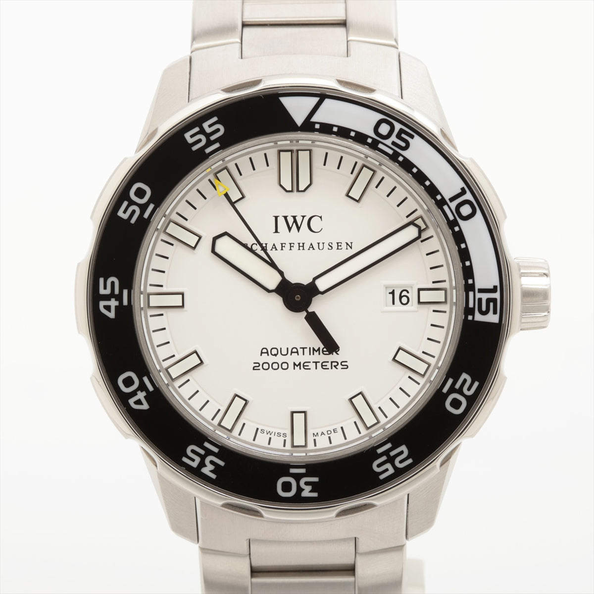 IWC アクアタイマー IW356809 SS AT 白文字盤 あまりごま1