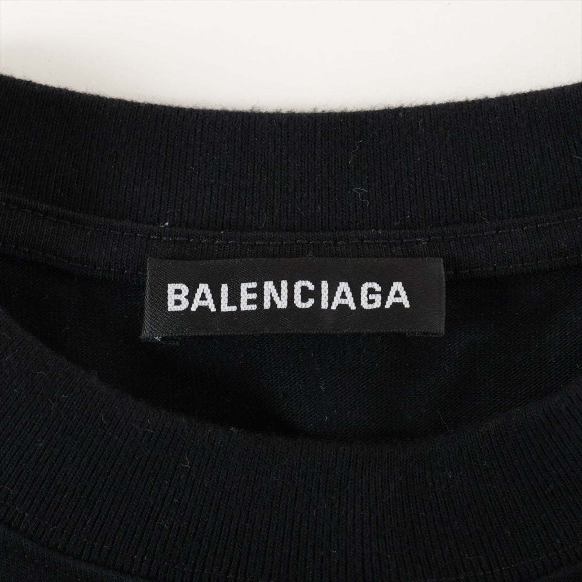 バレンシアガ 20年 コットン Tシャツ XS メンズ ブラック  612966 REAL BALENCIAGA