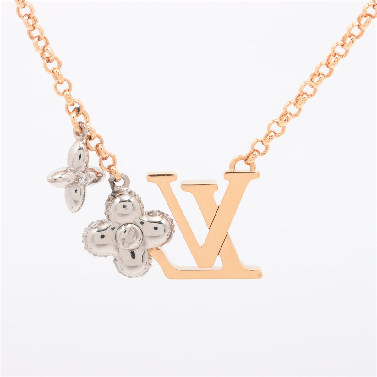 ルイヴィトン M01265 ネックレス LV グラム パンダント TE4213 ネックレス GP×ラインストーン ゴールド