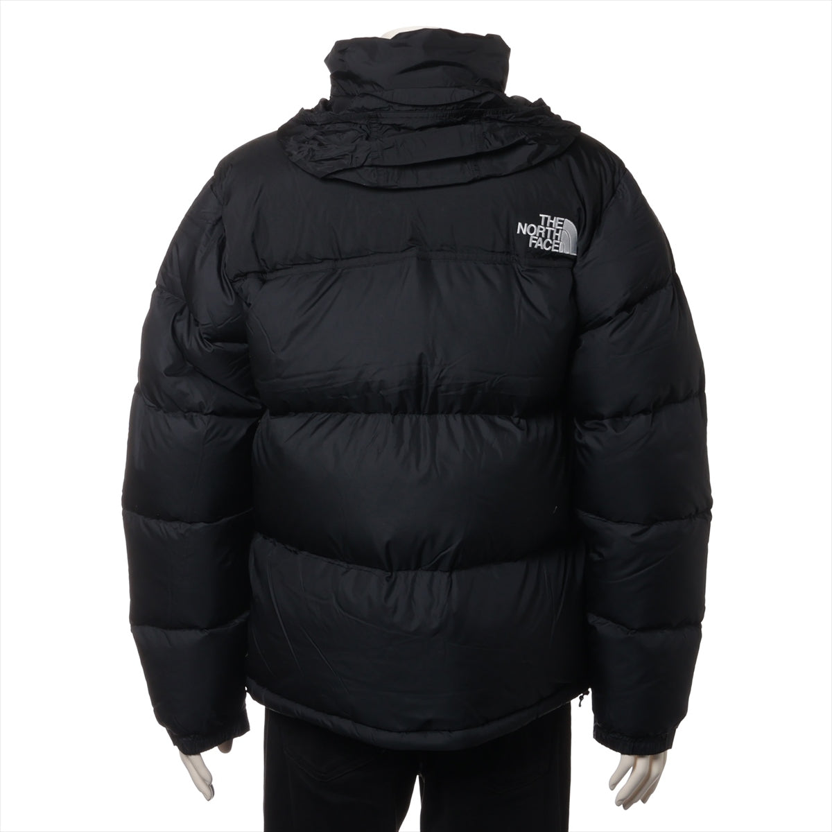 ノースフェイス ナイロン ダウンジャケット L メンズ ブラック  ND92335 NUPTSE JACKET フード収納可