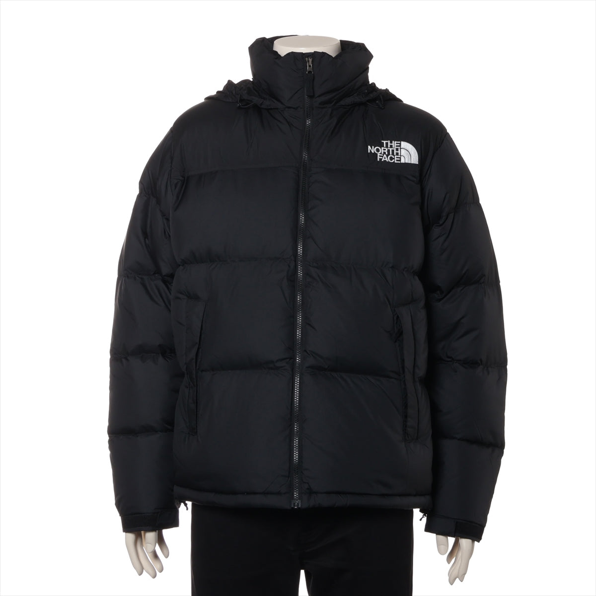 ノースフェイス ナイロン ダウンジャケット L メンズ ブラック  ND92335 NUPTSE JACKET フード収納可