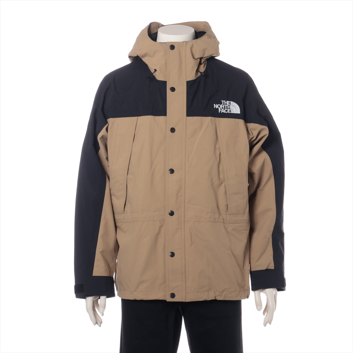 ノースフェイス ナイロン ジャケット M メンズ ブラック×ベージュ  NP62236 GORE-TEX Mountain Light Jacket