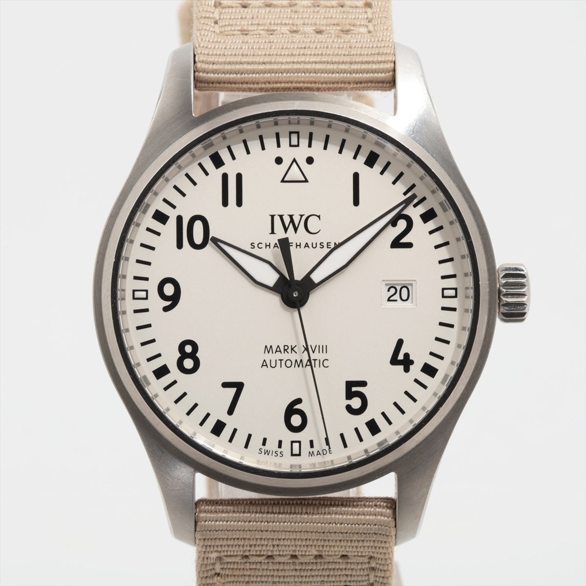 IWC パイロットウォッチ マークⅩⅧ IW327017 SS×ナイロン AT 白文字盤