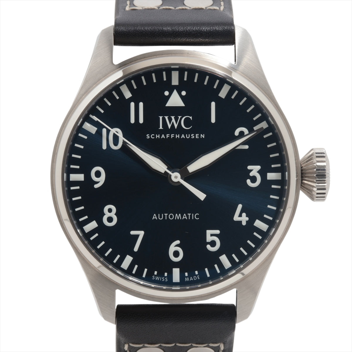 IWC ビッグパイロットウォッチ 43 IW329303 SS×革 AT 青文字盤