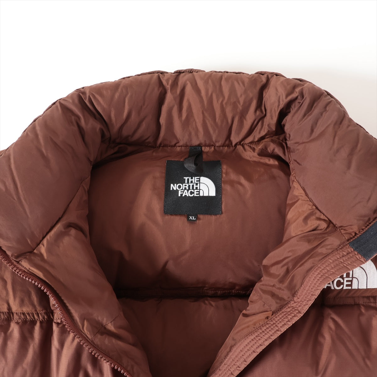 ノースフェイス ナイロン ダウンジャケット XL メンズ ブラウン   ND92234 フード収納可  Nuptse Jacket