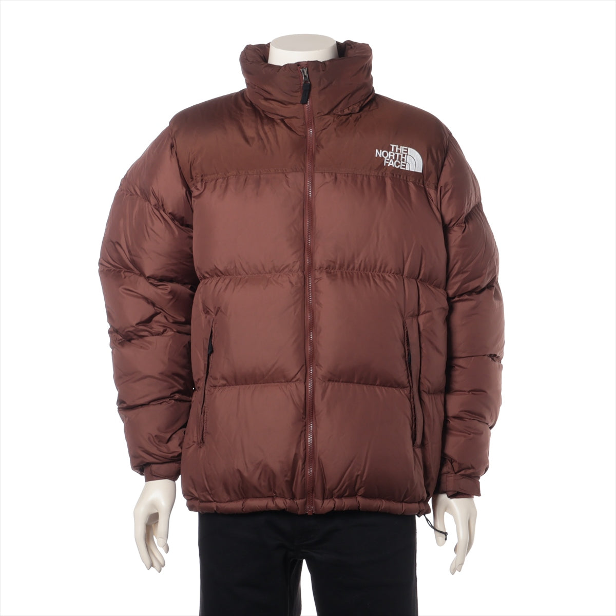 ノースフェイス ナイロン ダウンジャケット XL メンズ ブラウン   ND92234 フード収納可  Nuptse Jacket