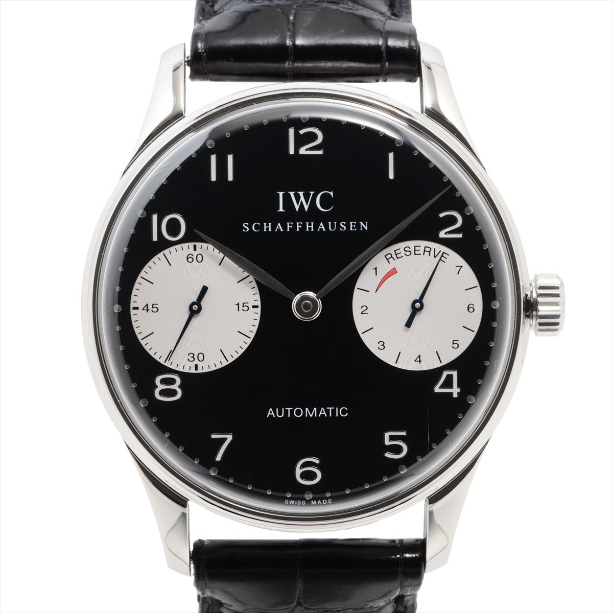 IWC ポルトギーゼ 2000 IW500001 SS×革 AT 黒文字盤