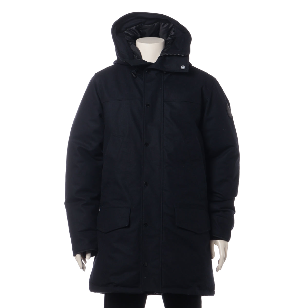 カナダグース Langford Parka Wool ウール×ナイロン ダウンコート L メンズ ネイビー  2062M1 カナダグースジャパン 毛羽立ち