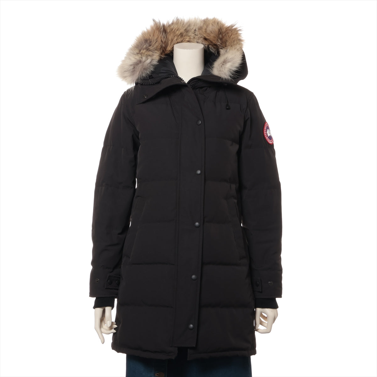 カナダグース SHELBURNE PARKA コットン×ポリエステル ダウンコート FUSION S/P レディース ブラック  3802LA サザビー ファー取り外し可 タグカット有