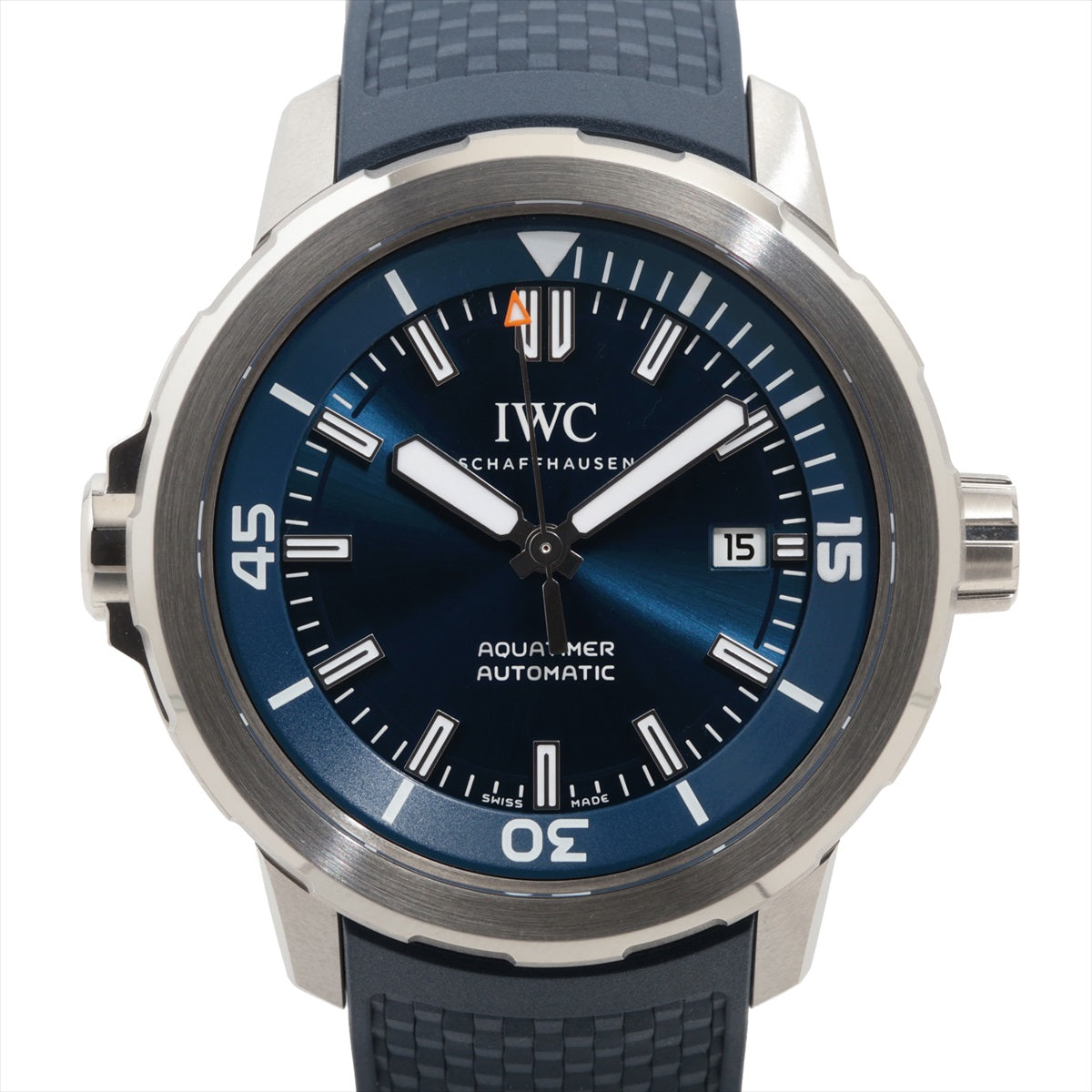 IWC アクアタイマー オートマティック IW328801 SS×ラバー AT 青文字盤