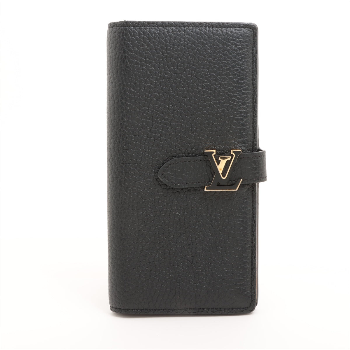 ルイヴィトン トリヨン LV ヴェルティカル ウォレット カプシーヌ M81330 ノワール 長財布 RFID反応有