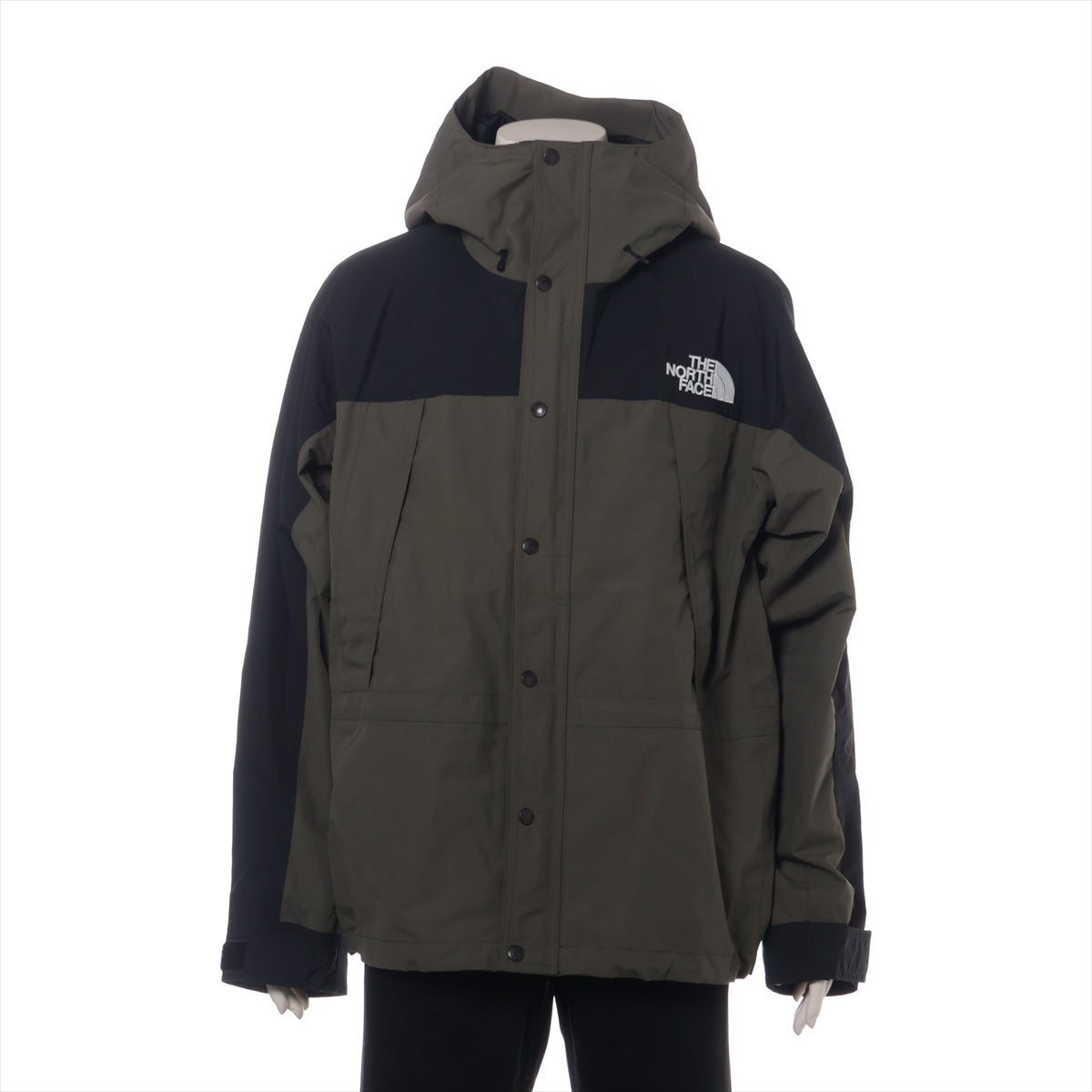 ノースフェイス ポリエステル×ナイロン ジャケット L メンズ ブラック×カーキ  NP62450 Mountain Light Jacket GORE-TEX